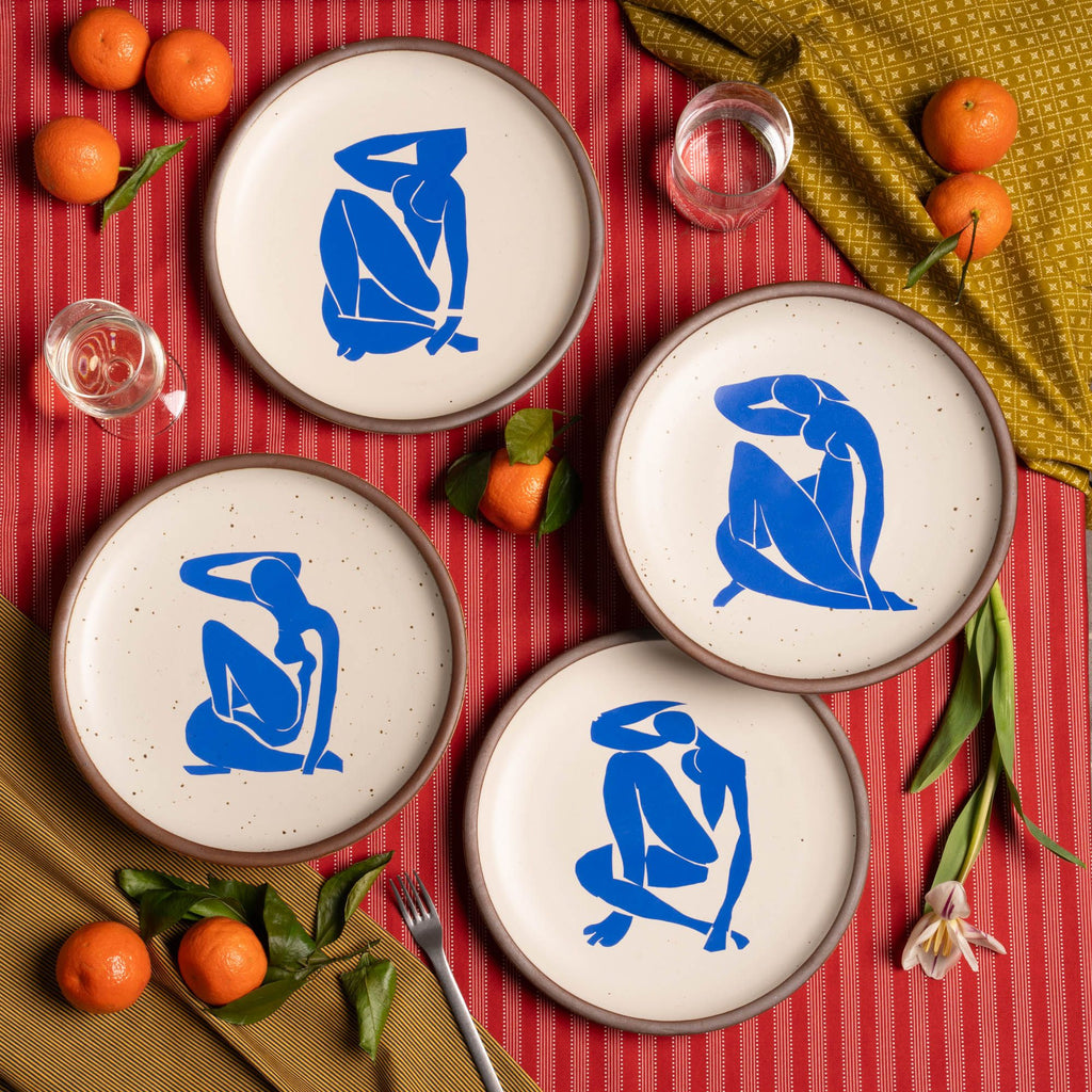 Dinner Plate Set Nu bleu I-IV