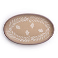 Hand Painted Large Oval Platter, Tulip Crown
