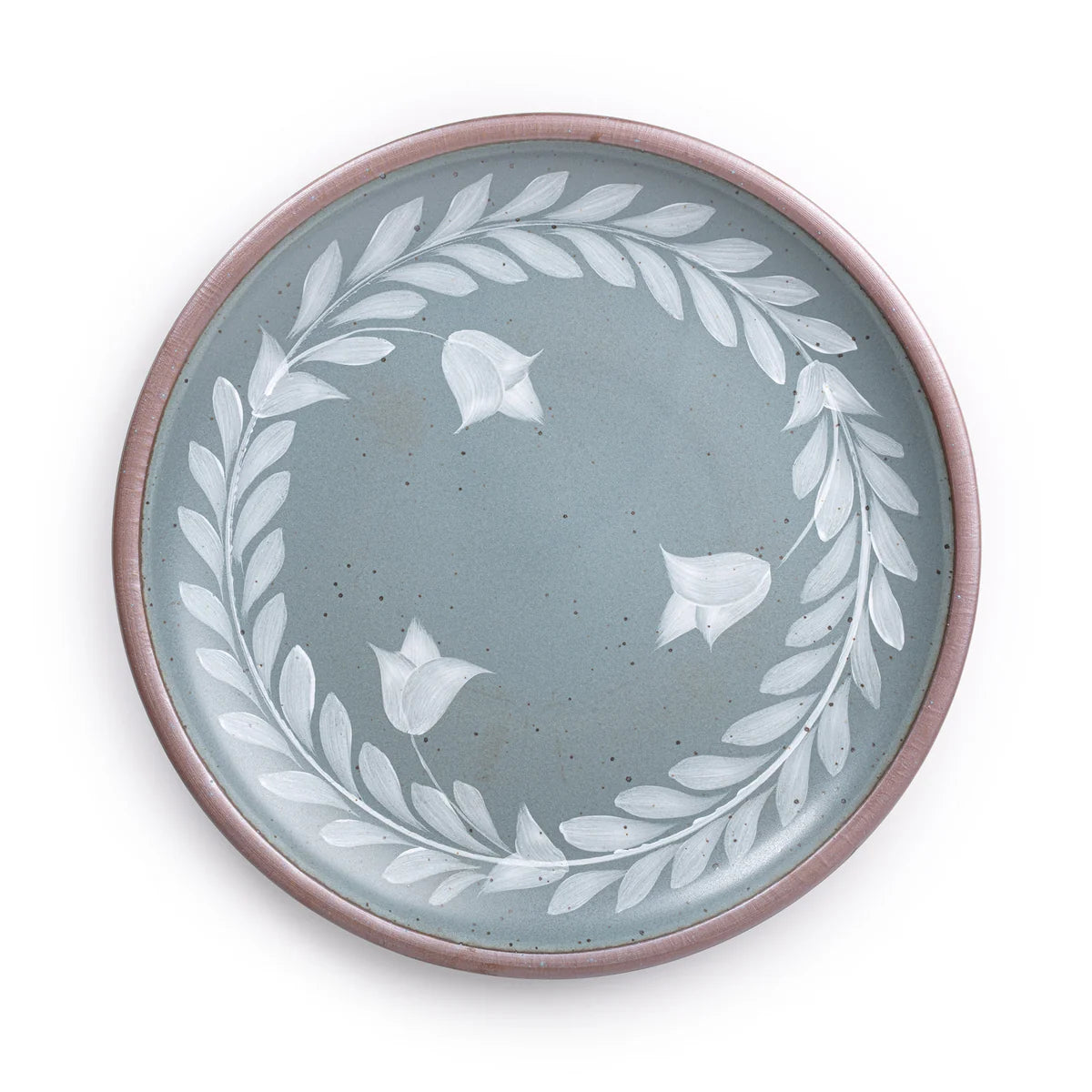Hand Painted Serving Platter, Tulip Crown