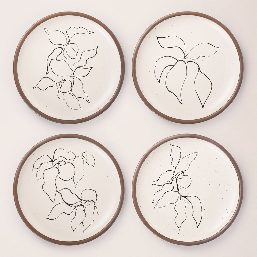 Dinner Plate Set Illustrations from Verve, I-IV