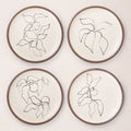 Dinner Plate Set Illustrations from Verve, I-IV
