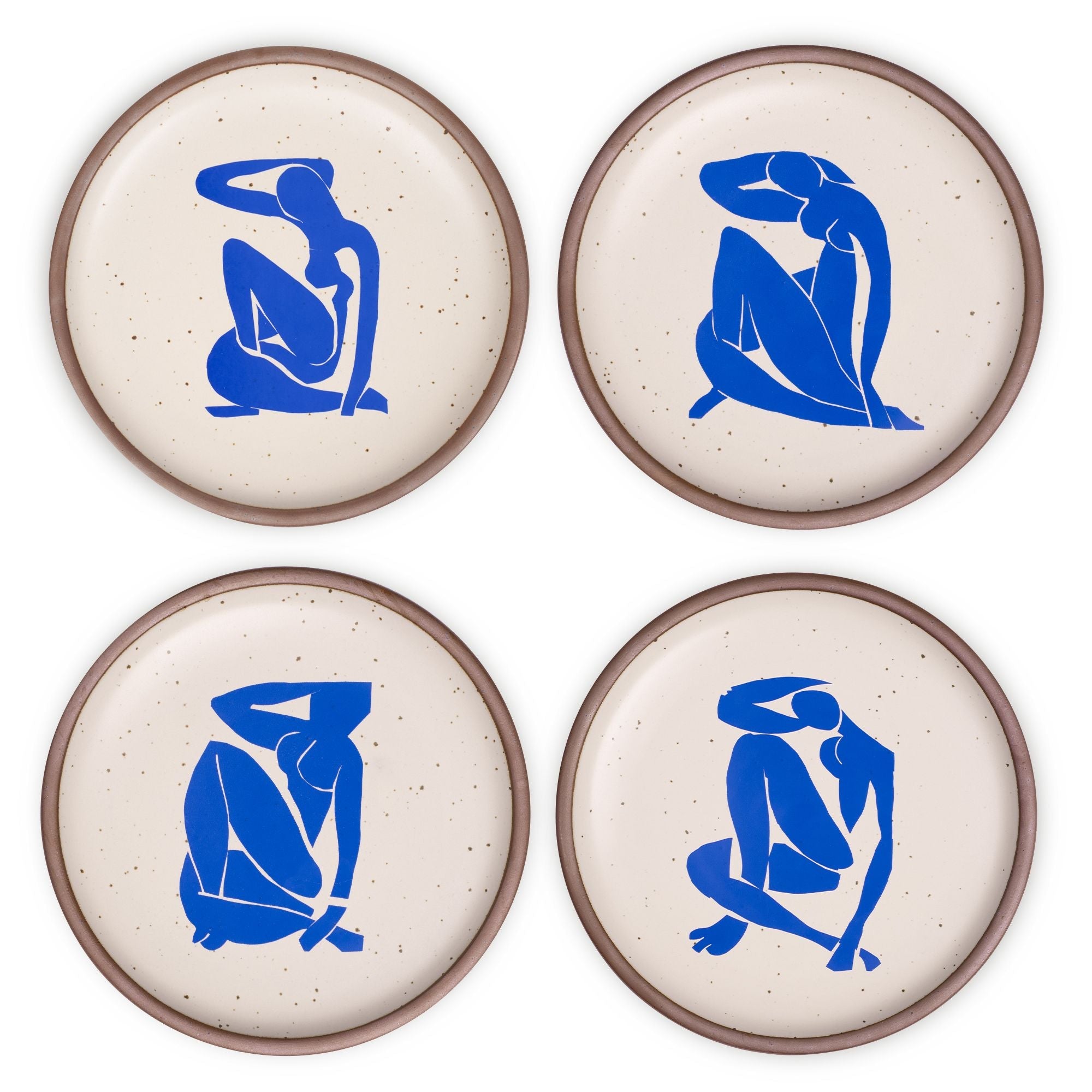 Dinner Plate Set Nu bleu I-IV